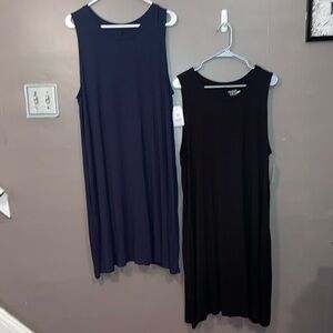 2 NEW Women’s Time and Tru Sleeveless Knit Dresses Size XXXL (22)